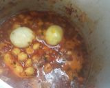 A picture of step 4 of Aloo Chana Masala.
