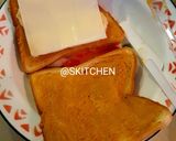 Foto langkah ke 2 dari resep Peanut butter banana cheese sandwich air fryer.