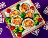 A picture of step 17 of Japanese Salad Roll Sushi 🌹.