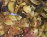 A picture of step 7 of Achari Aloo Baingan.
