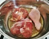 Mustáros - tejszínes - zöldséges ragu csirkecombbal recept fázis 1 fotója