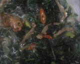 Foto langkah ke 6 dari resep Tumis Daun Pepaya Jepang.