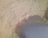 A picture of step 2 of Lauki ki burfi.