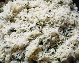 A picture of step 3 of Garlic rice.