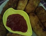 A picture of step 6 of Mayo chicken bread rolls.