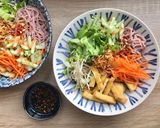 Hình bước làm 4 của món Bún gạo lứt trộn chay