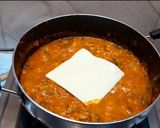 A picture of step 7 of Pav bhaji fondue.