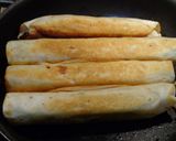 A picture of step 2 of Scrambled Egg and Pepper Flautas.