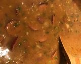 A picture of step 6 of Red beans and rice with smoked sausage.