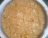 A picture of step 1 of Gujarati traditional sweet sukhdi.