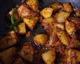 A picture of step 14 of Shaljam Gosht.
