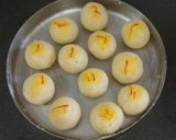 A picture of step 4 of Coconut Milk Laddu/Laddoo.