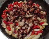 Foto langkah ke 4 dari resep Japanese Chicken Nanban with paprika.