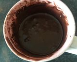 A picture of step 7 of 2 minutes chocolate cake.