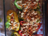 Pimentones rellenos con pollo