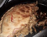 Foto del paso 6 de la receta: Tarta de pollo con jamón y queso