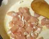 A picture of step 3 of Black and "white" spaghetti.