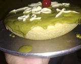 Foto langkah ke 4 dari resep Brownis matcha toping glaze Greentea 🤤🤤 cake double tea(kukus).