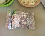 A picture of step 4 of Broccoli Mixiote.