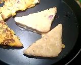A picture of step 2 of Besan wala sandwich.