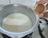 A picture of step 2 of Sago Cocoa Pudding.