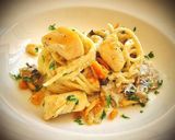 Foto del paso 6 de la receta: Espaguetis salsa alfredo con pollo y champiñones