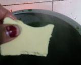 A picture of step 13 of Golden balls in green gravy.