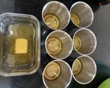 Hình bước làm 3 của món Bánh flan 🍮 vị trà xanh nước dừa