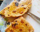 A picture of step 10 of Leftover roti panini leftover roti sandwich.