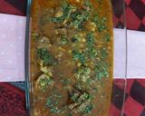 A picture of step 2 of Mutton / split chickpea/dal ghost.