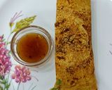 A picture of step 4 of Sattu chilla.