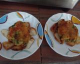 A picture of step 6 of Veggie fruit tikki chat.