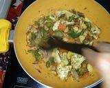 A picture of step 2 of Red Thai Veg Curry.