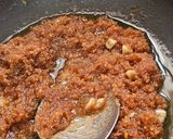 A picture of step 5 of Moong Dal Halwa.