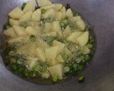 A picture of step 3 of Broccoli Potato Matar ki Sabji.
