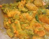 A picture of step 8 of Jal Bhara Chichinga / Steamed fritters in Snake Gourd curry.