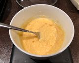 A picture of step 3 of 10 minute carbonara.