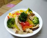 A picture of step 2 of Auspicious Chicken - Bell Pepper Chicken Strips.