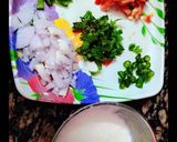 A picture of step 1 of Veg Malai Bread.