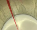 A picture of step 1 of Rose Milk Shake.