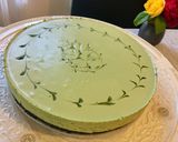 Hình bước làm 4 của món Matcha Cheesecake (no bake) hay Bánh Phô-mai Vị Trà Xanh