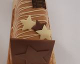 Une image de l'étape 5 de Bûche vanille coeur caramel.