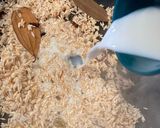A picture of step 3 of Gobindobhog rice.