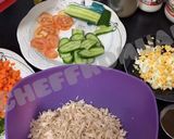 A picture of step 1 of Combo Club sandwich.