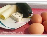 Foto del paso 1 de la receta Tortilla de calabacín y queso azul
