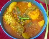 পিয়াজকলি দিয়ে রুই মাছের ঝোল রেসিপি ধাপ - 4 ছবি