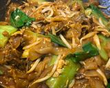 Gambar langkah 6 resipi Kuey Teow Goreng Kerang.