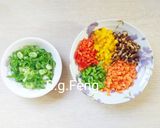 彩虹月見寬麵煎的食譜步驟2照片
