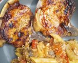 A picture of step 1 of Airfryer Simple pork chops.😋😋.