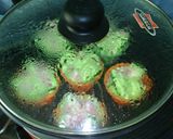 Foto langkah ke 10 dari resep Bolu Kukus Semangka Ala-Ala (1 Telur, SP, No Soda).